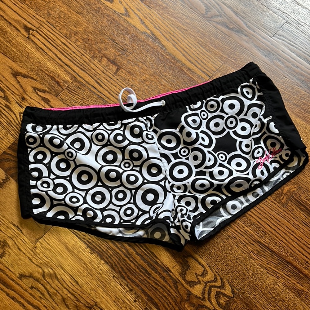 Body Glove Black White Pink Swim Surf Shorts XL